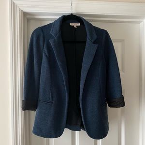 Skies Are Blue - Navy blue blazer with black cuff on the sleeves - Size small